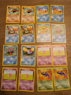 Pokemon Fossil Lot 57 Vintage WOTC Cards Muk Holo Gengar Lapras - Image 3