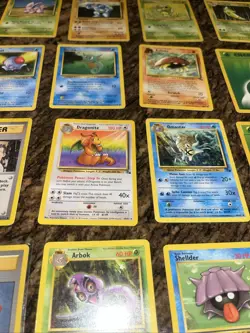 Vintage Bulk Base Cards Pokemon 145 Card Pokemon Cards Near Mint - Image 4