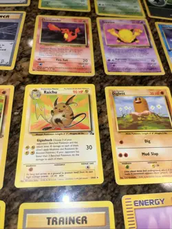 Vintage Bulk Base Cards Pokemon 145 Card Pokemon Cards Near Mint - Image 5