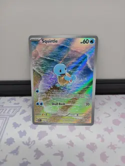 Squirtle 170/165 Scarlet & Violet 151 Illustration Rare HOLO Pokemon Card NM - Image 2