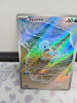 Squirtle 170/165 Scarlet & Violet 151 Illustration Rare HOLO Pokemon Card NM - Image 3