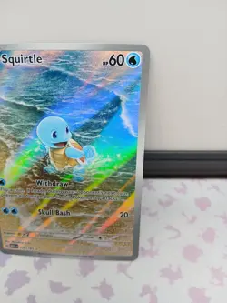 Squirtle 170/165 Scarlet & Violet 151 Illustration Rare HOLO Pokemon Card NM - Image 4