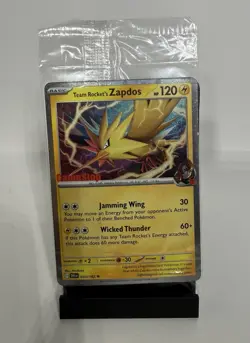 Pokemon TCG Team Rockets Zapdos GameStop Promo Card 070/182 New Sealed - Image 1