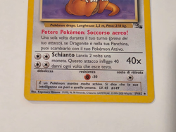 Dragonite 19/62 Fossil Non Holo Base Set Pokemon Card Vintage 1999 LP - Image 2
