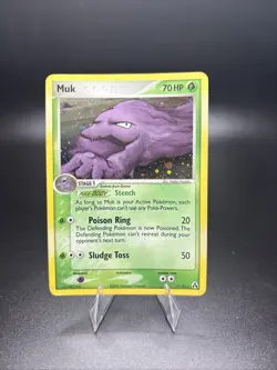 Muk 11/92 EX legend Maker Holo Rare Vintage Pokemon TCG Card - Image 1