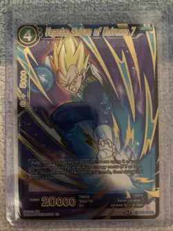 Dragon Ball Super CCG Vegeta Saiyan Of Universe 7 XD1-02 ST Foil Bandai Card - Image 1