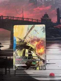 The-O GD03-002 LR+ Alt Art Steel Requiem Gundam TCG Card Game CCG English - Image 1