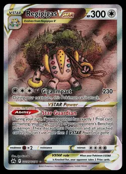 Pokemon Card - Regigigas VSTAR Crown Zenith GG55/GG70 Ultra Rare - Image 1