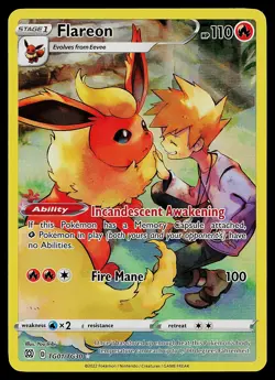 Pokemon Card - Flareon Brilliant Stars TG01/TG30 Ultra Rare - Image 1