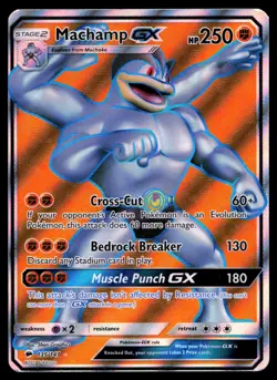 Machamp GX (Full Art) 135/147 Burning Shadows Holo Pokemon Card - Image 1