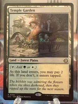 Temple Garden Lorwyn Eclipsed Regular Rare Magic: The Gathering Card NM - Image 1