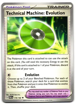 Technical Machine: Evolution 178/182 - Paradox Rift Pokemon TCG - M/LP Card - Image 1