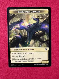 Reliquary Dragon / Dragon Token - Tarkir: Dragonstorm TDM Magic MTG # 15 / 11 - Image 1