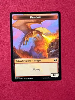Reliquary Dragon / Dragon Token - Tarkir: Dragonstorm TDM Magic MTG # 15 / 11 - Image 2