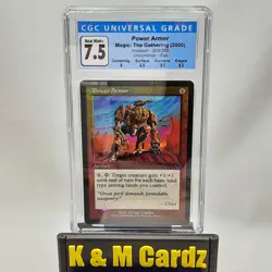 MTG - Invasion - Power Armor - Foil - Graded - CGC 7.5 - Image 1