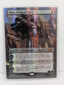 Karn, Scion of Urza NM Mythic Edition Ravnica Allegiance Magic MTG With Tokens - Image 2