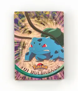 Topps 1999 Bulbasaur #1 Pokemon TV Animation Edition Series 1 (Black Label) - Image 1