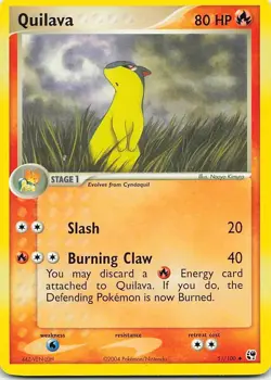 Quilava 51/100 Sandstorm Uncommon LP Pokemon TCG - Image 1