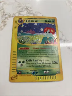Pokemon TCG Belossom H5/H32 Aquapolis Holo E Series 2003 SWIRL!!! - Image 2