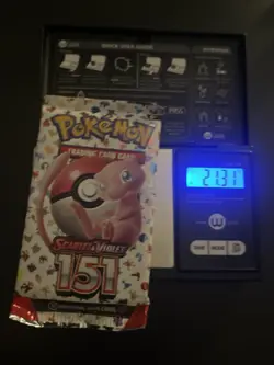 Very Heavy! 21.31 Gram Pokemon 151 Booster Pack Weighed Sealed - Image 1