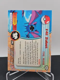 1999 Topps Pokemon Tv Animation #41 Zubat Black Logo Foil Set Break - Image 2