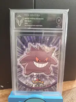 2000 Topps Pokemon #94 Gengar Series 2 TCG GRADED NEAR MINT 7 - Image 1