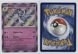 Shiny Rare - Kirlia Pokemon Scarlet & Violet Paldean Fates PAF #154 - Image 3