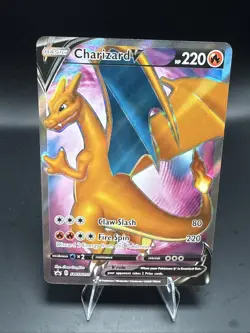 Pokemon TCG Charizard V SWSH050 Black Star Promo Full Art - Image 1