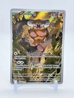 Pokemon Landorus 131/086 Black Bolt Illustration Rare Full Art Holo - Image 1
