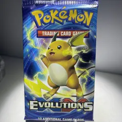 Pokemon TCG XY Evolutions Booster Pack 2016 Raichu Art 3rd Pack Right Side - Image 1