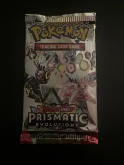 22.35g VERY HEAVY Prismatic Evolutions Pokemon Sealed Booster Pack New - Image 4