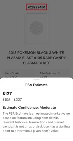 POKEMON PLASMA BLAST RARE CANDY #105 SECRET RARE HOLO FOIL PSA 9 MINT #28229450 - Image 2