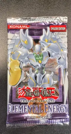 Yugioh Elemental Energy 1ST EDITION Factory Sealed Booster Pack English Edition - Image 1