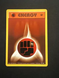 Pokemon TCG Fighting Energy Base Set 1st Edition Shadowless Card 97/102 NM - Image 1