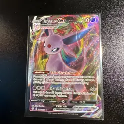 Pokemon TCG Espeon VMAX 065/203 Holo Rare Card Evolving Skies - Image 1