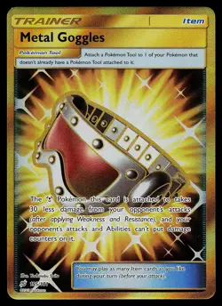 Pokemon Card - Metal Goggles Team Up 195/181 Secret Rare - Image 1
