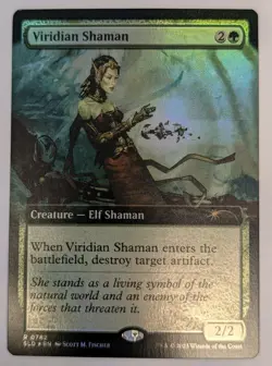 Viridian Shaman (Extended Art) Secret Lair Drop Foil - MTG RARE - Image 1