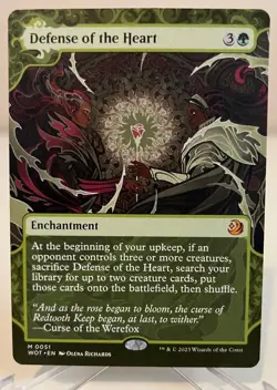 Magic MTG Defense of the Heart *Wilds of Eldraine: Enchanting Tales* NM Green 51 - Image 1