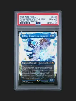 2025 MTG FINAL FANTASY COMMANDER CHOCOBO RIKKU RESOURCEFUL GUARDIAN PSA 10 - Image 1