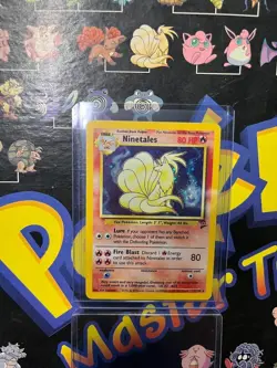 Pokemon TCG Ninetales Base Set 2 13/130 Holo Unlimited Holo Rare - LP - SWIRL - Image 1