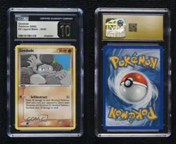 Geodude Pokemon EX Legend Maker CGC 10 Pristine 2006 - Image 3