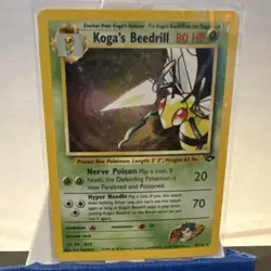 The Pokemon Company Koga's Beedrill Gym Challenge 9/132 Holo Unlimited 80 HP TCG - Image 1