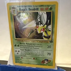 The Pokemon Company Koga's Beedrill Gym Challenge 9/132 Holo Unlimited 80 HP TCG - Image 2