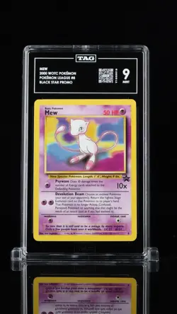 2000 POKEMON PROMO BLACK STAR POKEMON LEAGUE #8 MEW TAG 9 - Image 1