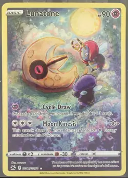 Lunatone - Pokemon GG11/GG70 Crown Zenith Galarian Gallery Full Art Holo - Image 1