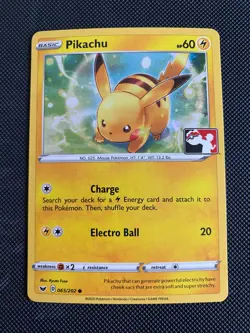 Pokemon Pikachu 065/202 Play Event Exclusive Stamped League Prom #3 - Image 1
