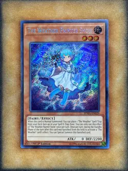 Yugioh The Weather Painter Snow SPWA-EN029 Secret Rare 1st Ed NM - Image 1