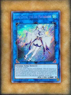 Yugioh Yuki-Onna the Ice Mayakashi HISU-EN037 Secret Rare 1st Ed NM - Image 1