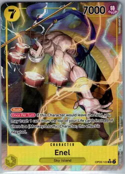 Enel (Alt Art) OP05-100 English Awakening of New Era - One Piece Card - NM - Image 1