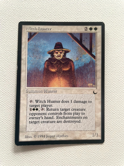 Magic the Gathering MTG - Witch Hunter - The Dark - Rare - Image 1